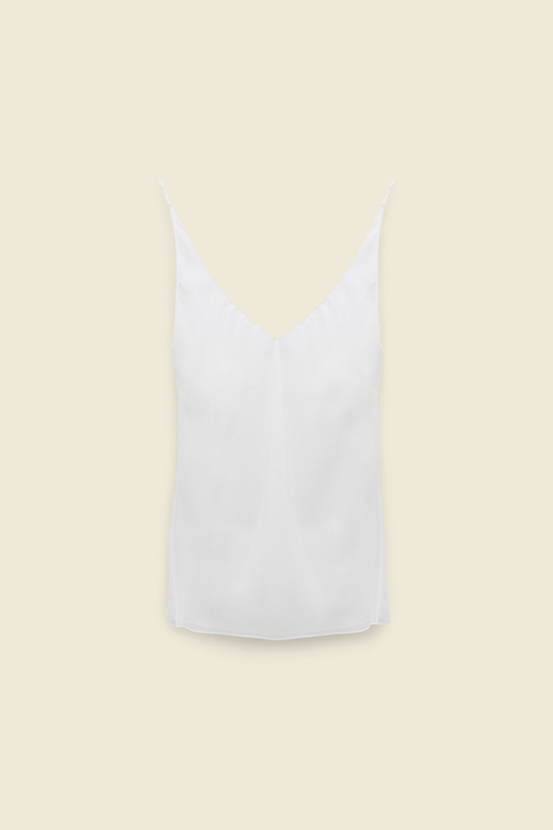 Dorothee Schumacher Playful Lightness Camisole in Camellia White - Ashia Mode - Vancouver, BC