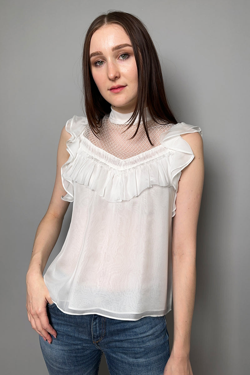 Dorothee Schumacher Playful Lightness Top in Camellia White - Ashia Mode - Vancouver, BC