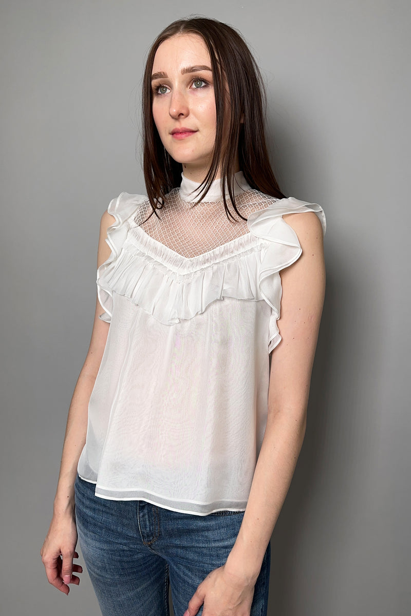 Dorothee Schumacher Playful Lightness Top in Camellia White - Ashia Mode - Vancouver, BC