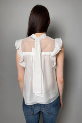 Dorothee Schumacher Playful Lightness Top in Camellia White - Ashia Mode - Vancouver, BC