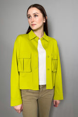 Dorothee Schumacher Emotional Essence 1 Jacket in Acid Green - Ashia Mode - Vancouver, BC