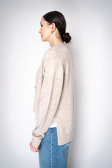 Dorothee Schumacher Merino Cashmere Blend Asymmetric Cardigan in Oat