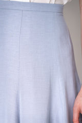 Fabiana Filippi Linen Blend A-line Skirt in Lavender Vancouver. Shop Online or in Store.