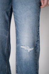 Rag & Bone Miramar Denim Print Pull-On Style Jogger Pant in Dark Blue Vancouver. Shop Online or in Store