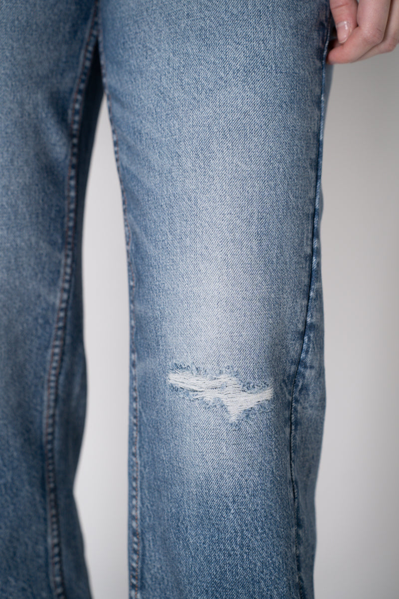 Rag & Bone Miramar Denim Print Pull-On Style Jogger Pant in Dark Blue Vancouver. Shop Online or in Store