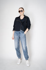Rag & Bone Miramar Denim Print Pull-On Style Jogger Pant in Dark Blue Vancouver. Shop Online or in Store