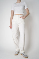 Lorena Antoniazzi Straight Leg 5-Pocket Style Jeans in White Vancouver. Shop Online or in Store.
