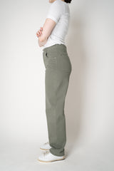 Lorena Antoniazzi Straight Leg 5-Pocket Style Jeans in Olive Green Vancouver. Shop Online or in Store.