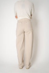 Lorena Antoniazzi Straight Leg 5-Pocket Style Jeans in Beige Vancouver. Shop Online or in Store.