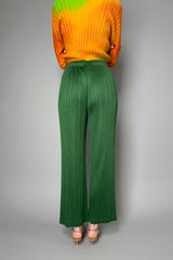Pleats Please Issey Miyake Monthly Colors:  February Pants in Green