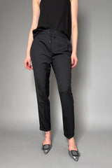 Fabiana Filippi Light Wool Jogger Pants With Brilliant Detail in Black Vancouver. Shop Online or in Store.