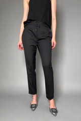 Fabiana Filippi Light Wool Jogger Pants With Brilliant Detail in Black