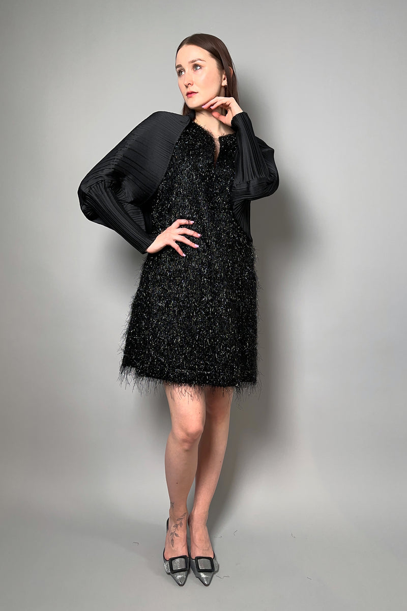Fabiana Filippi Lurex Fil Coupe Dress in Black