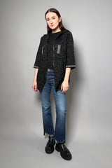 Fabiana Filippi Cashmere Sweater with Sparkly Lurex Specks in Black