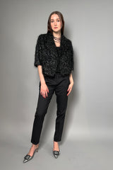 Fabiana Filippi Light Wool Jogger Pants With Brilliant Detail in Black Vancouver. Shop Online or in Store.
