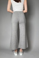 Fabiana Filippi Knit Pants with Sparkly Lurex in Grey
