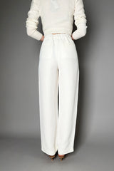 Fabiana Filippi Linen-Silk Pull-On Style Trousers in White