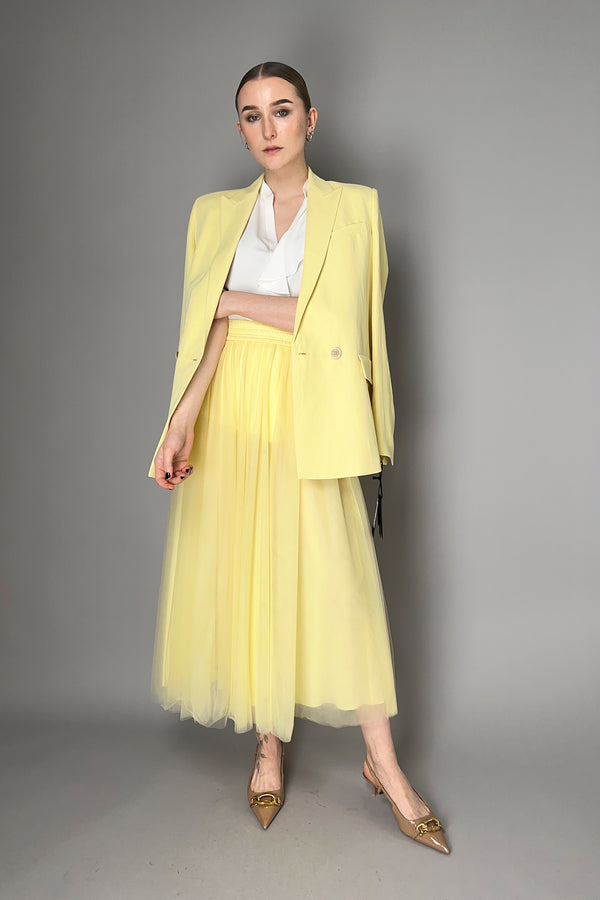 Fabiana Filippi fringed-edge brushed scarf - Yellow
