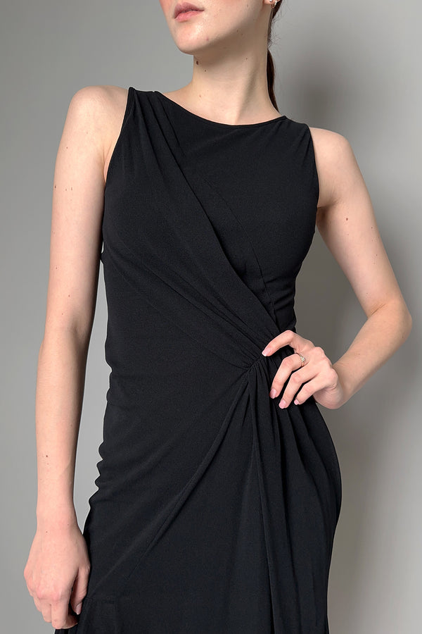 Fuzzi Gathered Waist Tulle Dress in Black- Ashia Mode- Vancouver, BC