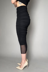 Fuzzi Ruched Midi Skirt in Black- Ashia Mode- Vancouver, BC