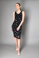 Fuzzi Ruched Polka-Dot Tulle Dress- Ashia Mode- Vancouver, BC