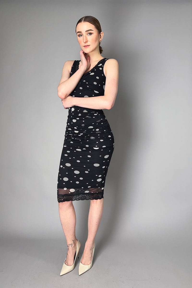 Fuzzi Ruched Polka-Dot Tulle Dress Vancouver. Shop Online or in Store.