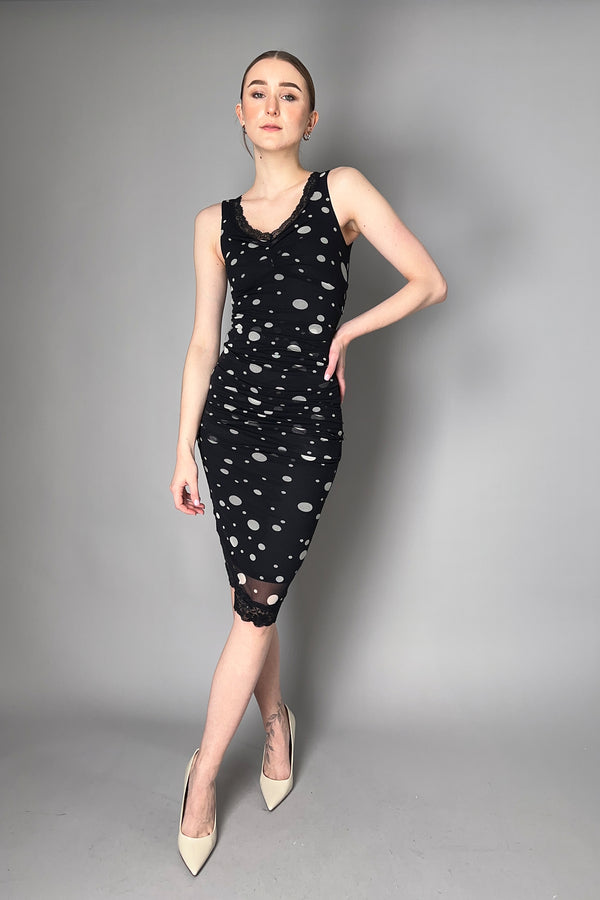 Fuzzi Ruched Polka-Dot Tulle Dress Vancouver. Shop Online or in Store.