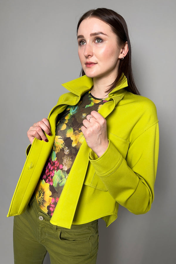 Dorothee Schumacher Emotional Essence 1 Jacket in Acid Green - Ashia Mode - Vancouver, BC