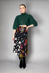 Fuzzi Floral Polka-Dot Tulle Midi Skirt- Ashia Mode- Vancouver, BC