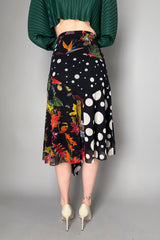 Fuzzi Floral Polka-Dot Tulle Midi Skirt- Ashia Mode- Vancouver, BC