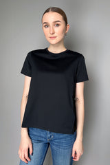 Herno Cinchable Cotton T-Shirt in Black