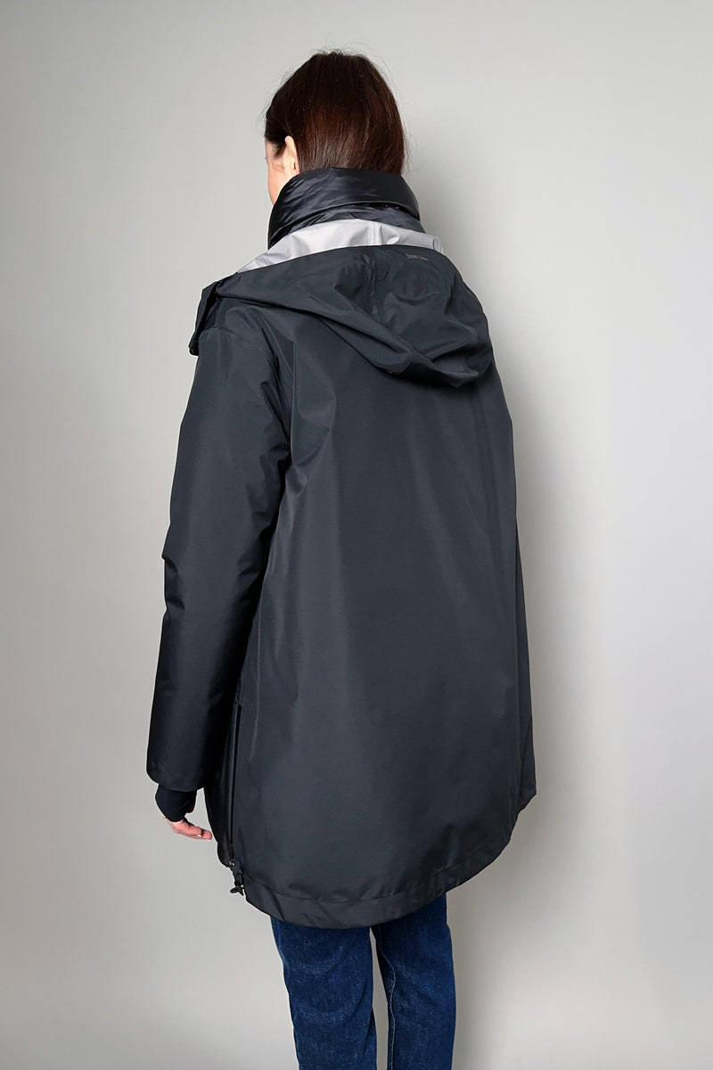 Herno Down Coat with Detachable Gortex Overlay in Black - Ashia Mode – Vancouver, BC