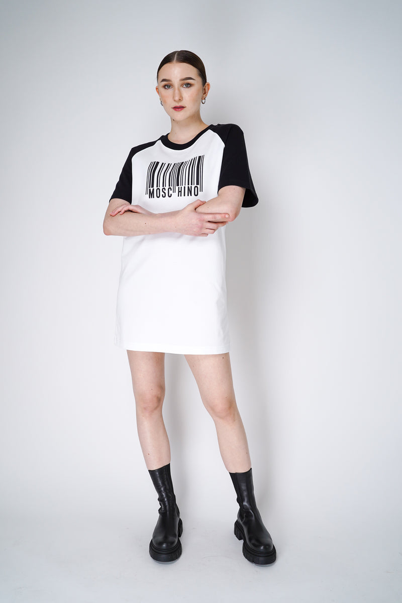 Moschino Organic Cotton Barcode Interlock Dress Vancouver. Shop Online or in Store.