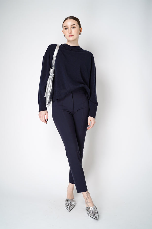 Peserico Slim Stretch Pants in Navy Vancouver. Shop Online or in Store.