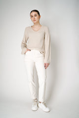 Lorena Antoniazzi  Corduroy Pants in Off-White Vancouver. Shop Online or in Store. 