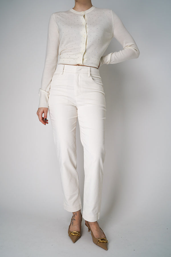 Lorena Antoniazzi  Corduroy Pants in Off-White Vancouver. Shop Online or in Store. 