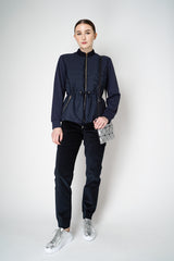 Lorena Antoniazzi  Corduroy Jogger Pants in Navy Vancouver. Shop Online or in Store. 