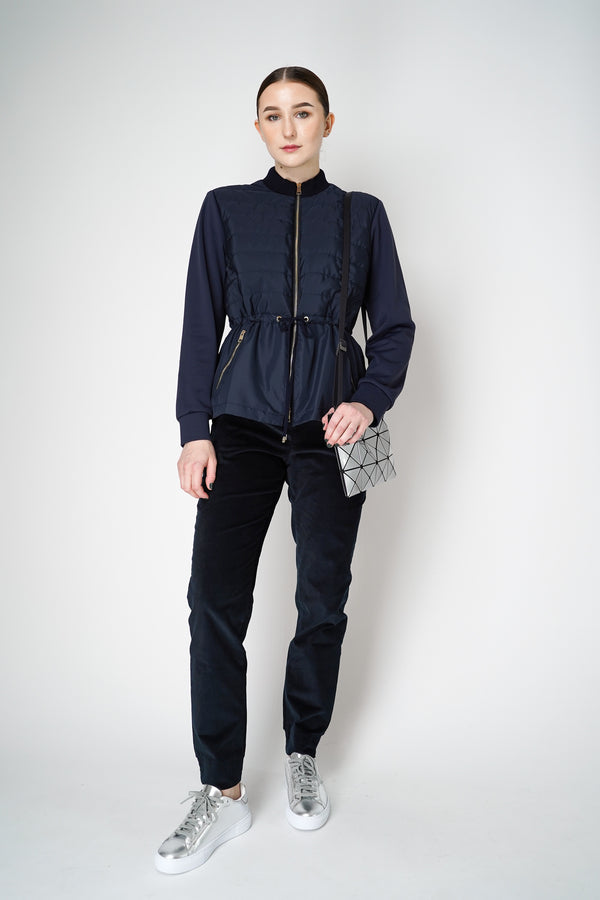 Lorena Antoniazzi  Corduroy Jogger Pants in Navy Vancouver. Shop Online or in Store. 
