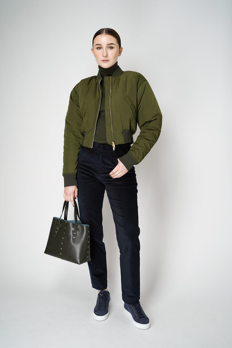 Lorena Antoniazzi  Corduroy Pants in Navy Vancouver. Shop Online or in Store. 