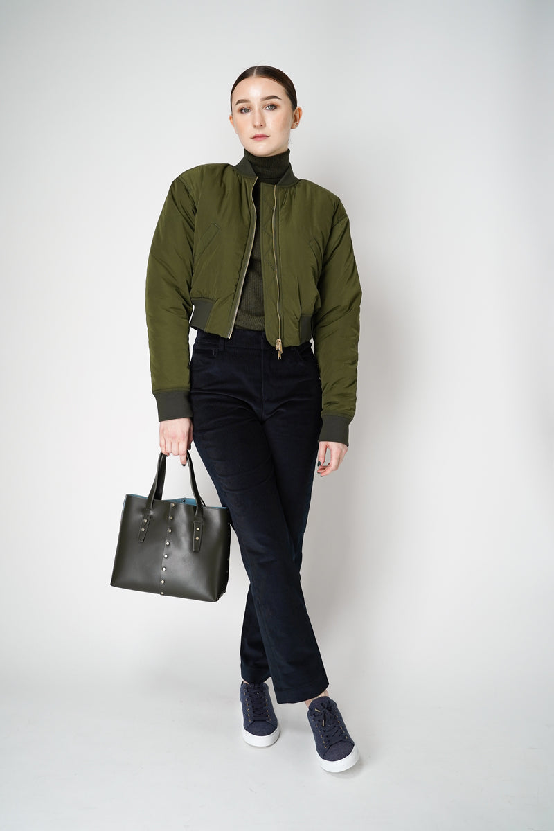 Lorena Antoniazzi  Corduroy Pants in Navy Vancouver. Shop Online or in Store. 