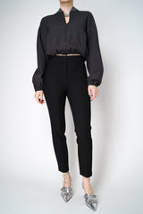 Peserico Slim Stretch Pants in Black Vancouver. Shop Online or in Store.