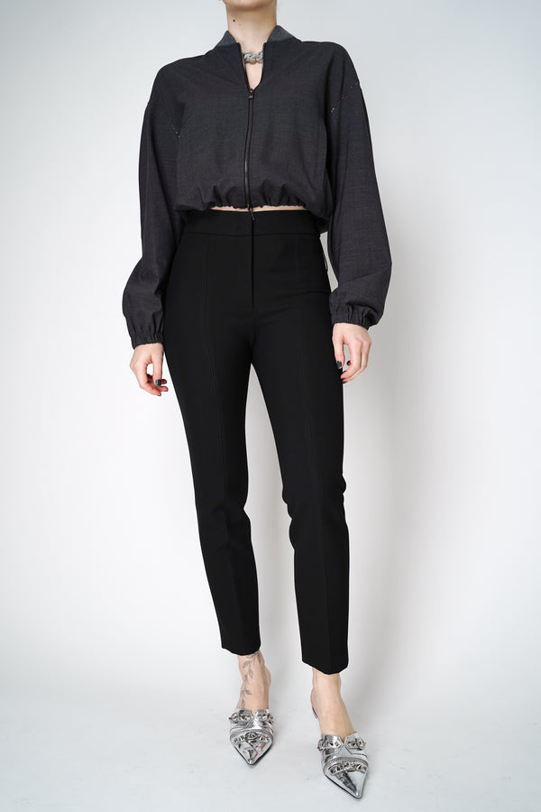 Peserico Slim Stretch Pants in Black Vancouver. Shop Online or in Store.
