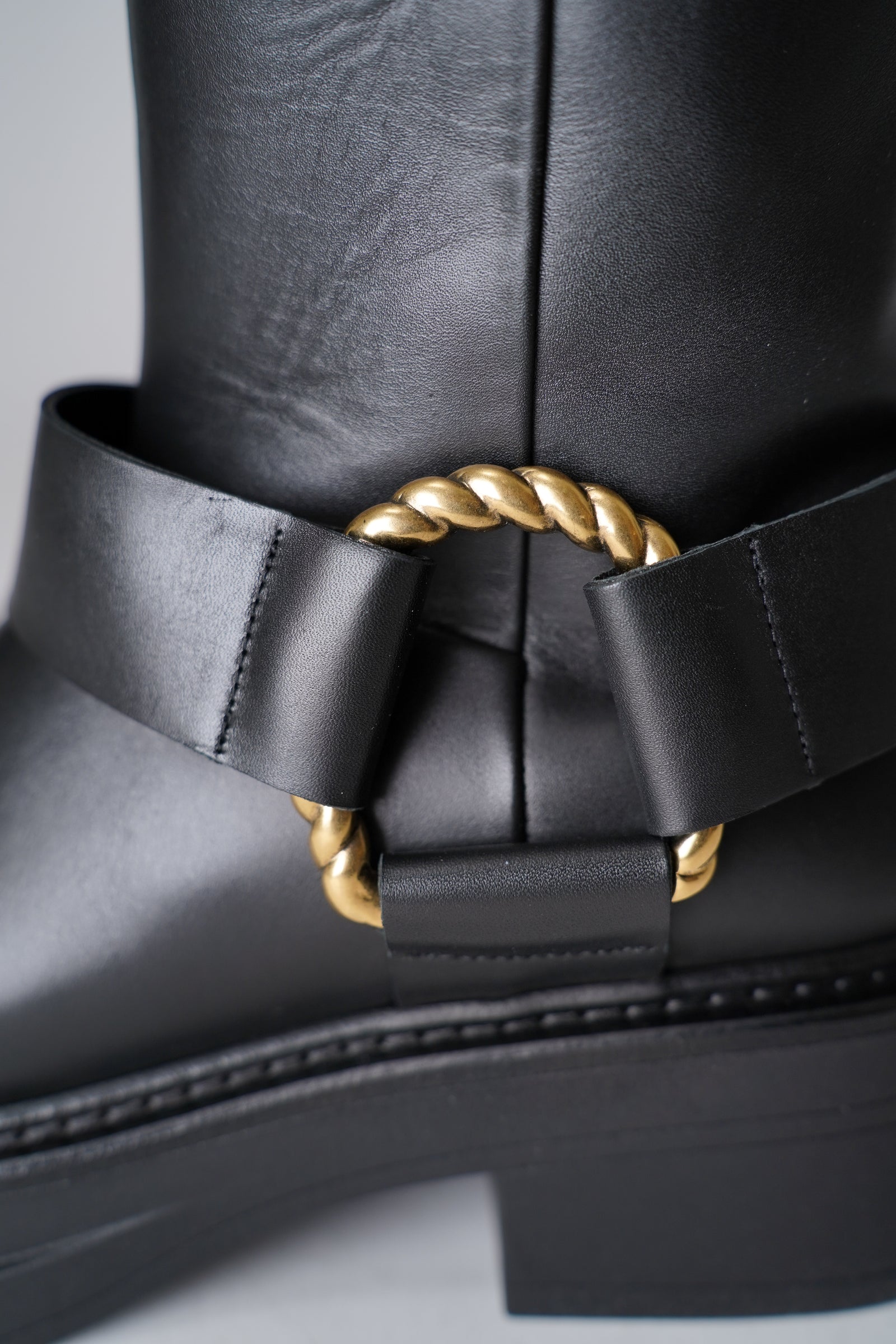 Dorothee Schumacher Short Biker Boots with Twisted D-ring Dorothee Schumacher Short Biker Boots with Twisted D-ring