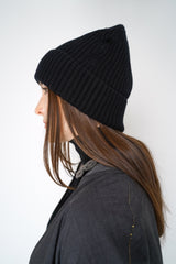 Dorothee Schumacher Cashmere Blend Knitted Toque in Black Vancouver. Shop Online or in Store.