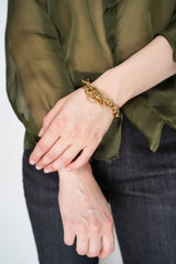 Fabiana Filippi Eco Brass Diamond Chain Bracelet in Gold Vancouver. Shop Online or in Store.