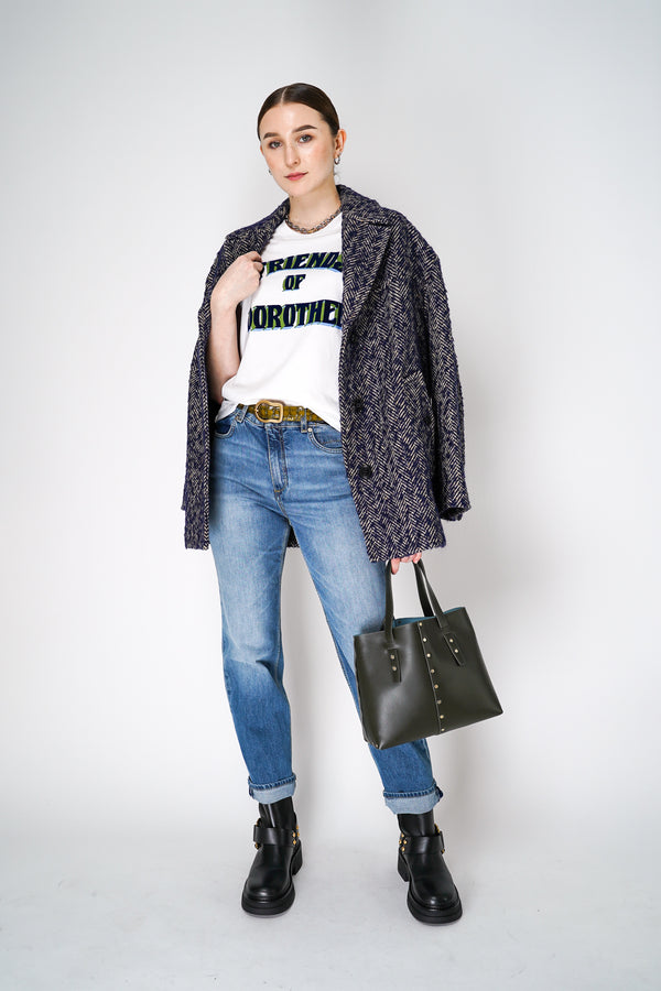 Dorothee Schumacher "Friends of Dorothee" Graphic Cotton T-shirt in White Vancouver. Shop Online or in Store. 