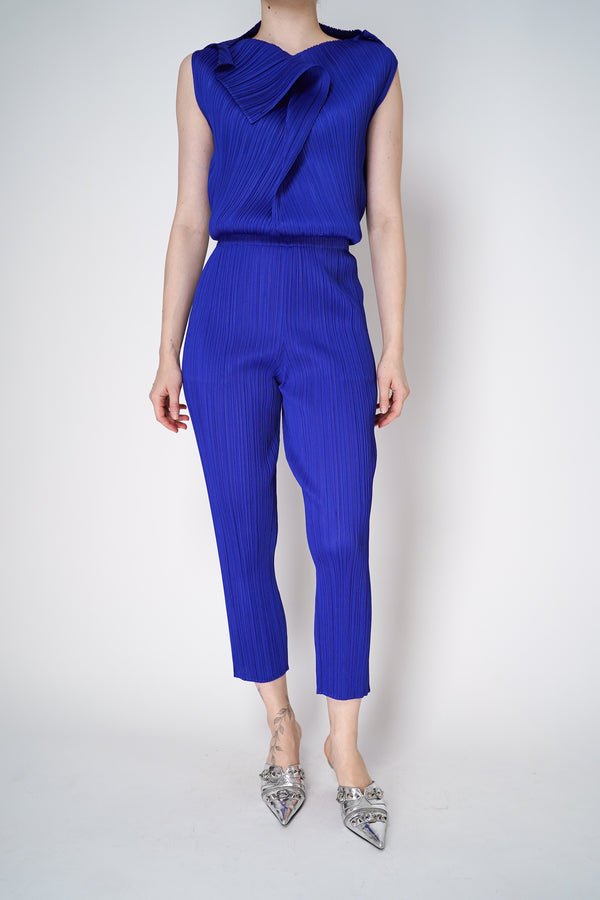 Pleats Please Issey Miyake Monthly Colors: July Pants in Royal Blue Vancouver. Shop Online or in Store. 
