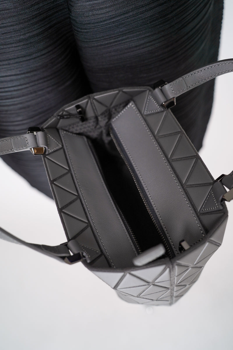 Bao Bao Issey Miyake Crystal Matte Mini Hand Bag in Grey Vancouver. Shop Online or in Store. 
