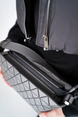 Bao Bao Issey Miyake Crystal Matte Small Hand Bag in Grey Vancouver. Shop Online or in Store. 
