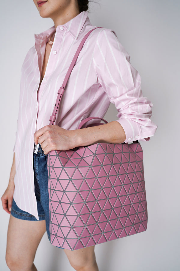 Bao Bao Issey Miyake Crystal Matte Hand Bag in Pink Vancouver. Shop Online or in Store.